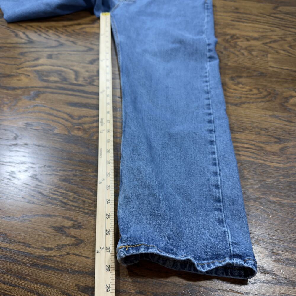 Levi's 505 Regular Fit Jeans Mens 38x30 Medium Wash Denim Straight Leg - Picture 7 of 10